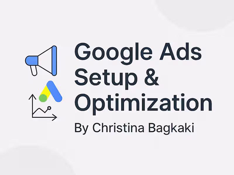 Cover image for Google Ads Setup & Optimization 