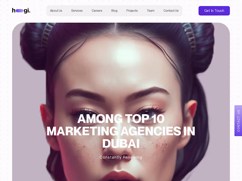 Cover image for Agency Website for Marketing Brand in Dubai