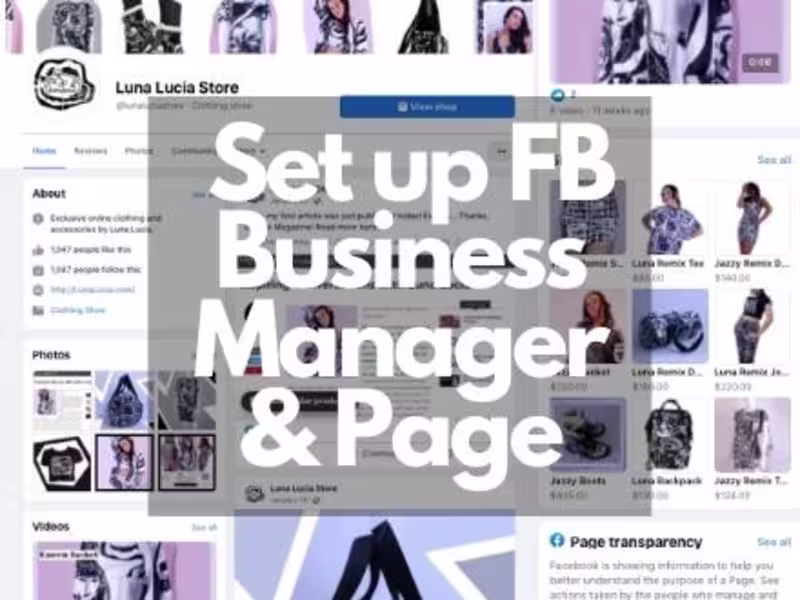 Cover image for Set up your Facebook business manager