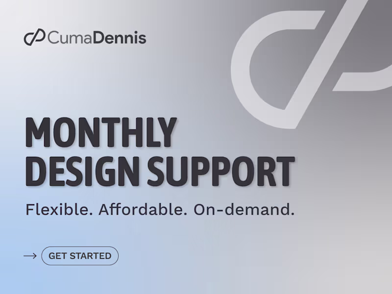 Cover image for Monthly Design Support Partnership
