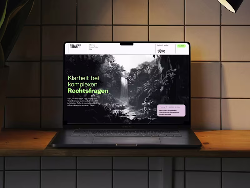 Cover image for For the law firm Staufer Kirsch,specialists in digital innov...