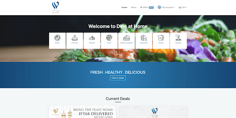 Cover image for Waters Edge Online Food Ordering Platform Development