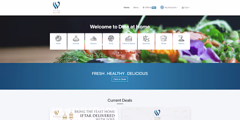 Cover image for Waters Edge Online Food Ordering Platform Development