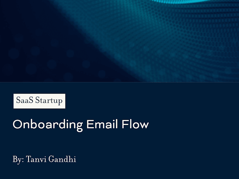 Cover image for Created Email flow for Sign-up leads