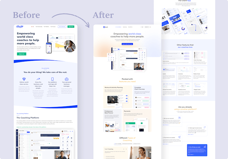 Cover image for Landing page work for tech startups