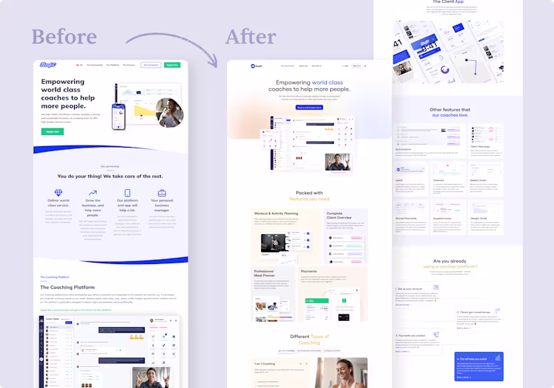 Cover image for Landing page work for tech startups