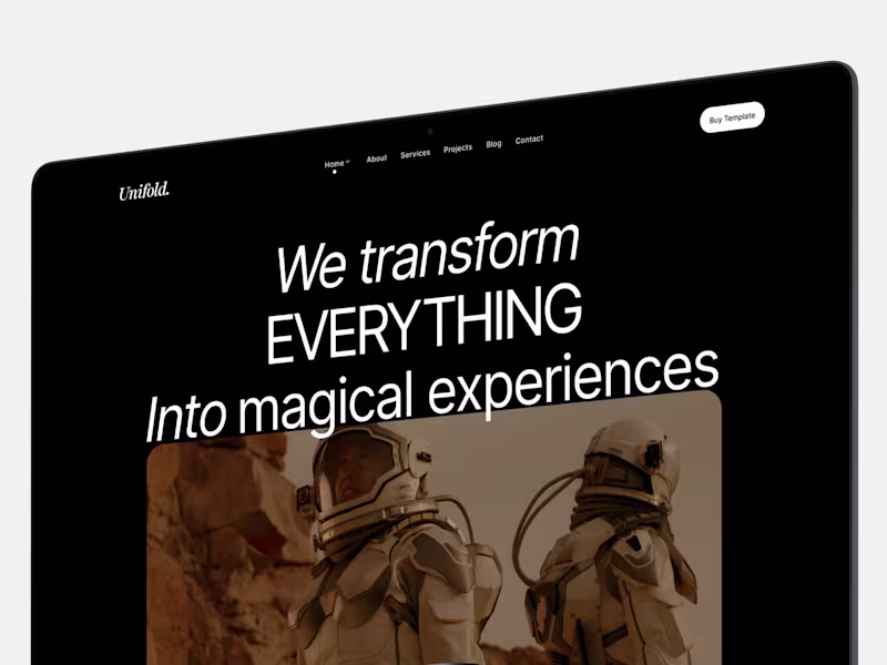 Cover image for Unifold - Creative Agency Website