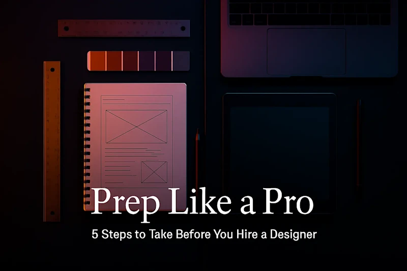 Cover image for Prep Like a Pro: 5 Steps to Take Before You Hire a Designer