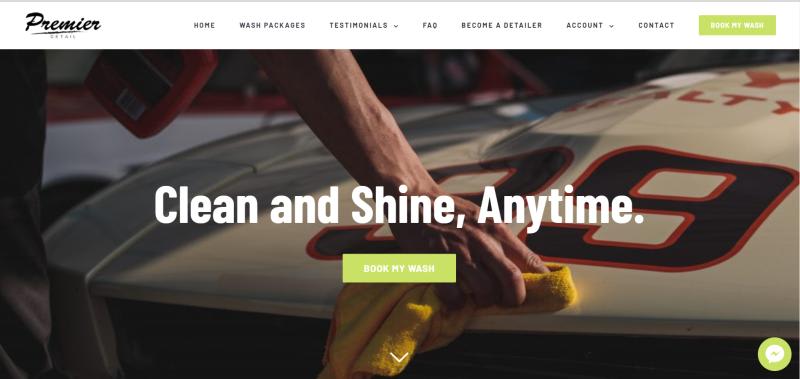 Cover image for Modern Car Detailing Website Design