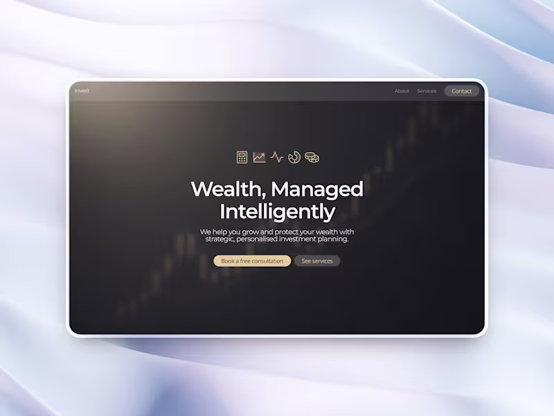 Cover image for Modern Landing page in Framer