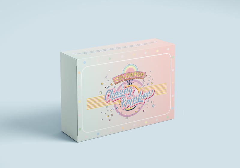 Cover image for Chasing Rainbow ColourPop Packaging Design