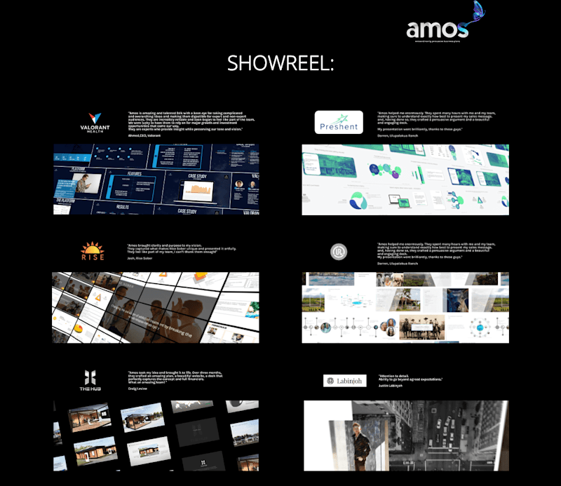 Cover image for Amos Co Showreel