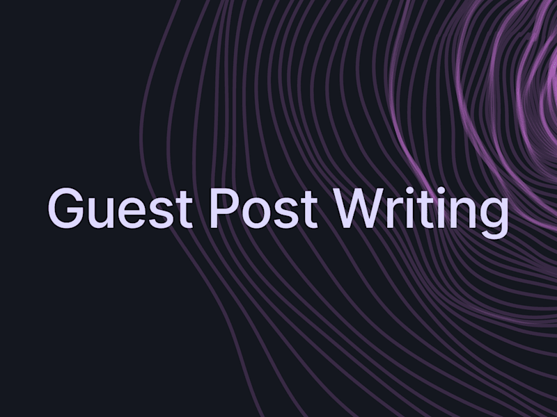 Cover image for Guest Post Writing