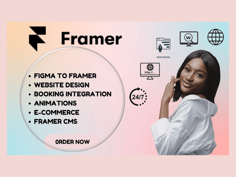 Cover image for Framer website figma to framer website framer webflow website
