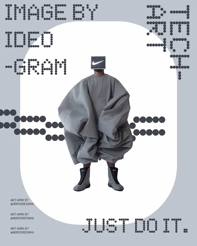 Cover image for Nike art poster design.