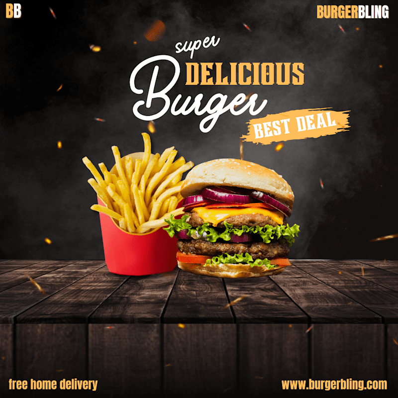 Cover image for FAST FOOD POSTER DESIGN 