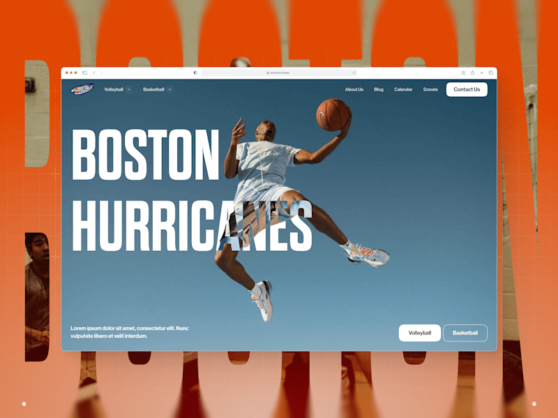 Cover image for Boston Hurricanes Sports Website | Framer Design & Development