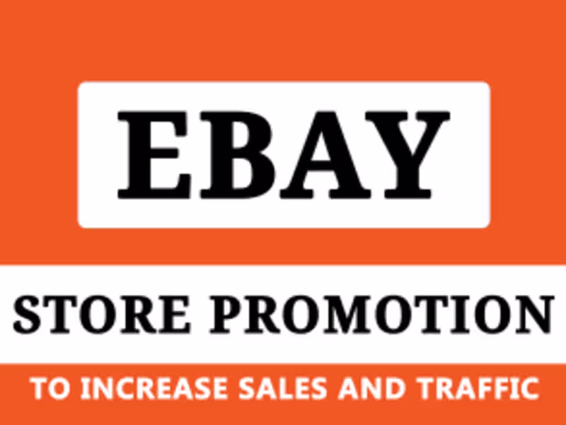 Cover image for Ebay promotion Ebay Marketing SEO to increase sales visitor