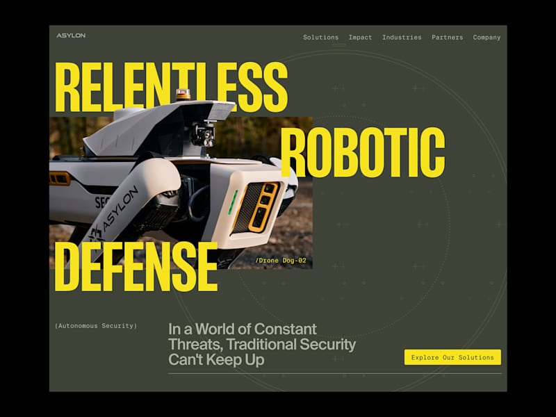 Cover image for Asylon Robotics Defense Tech Concept