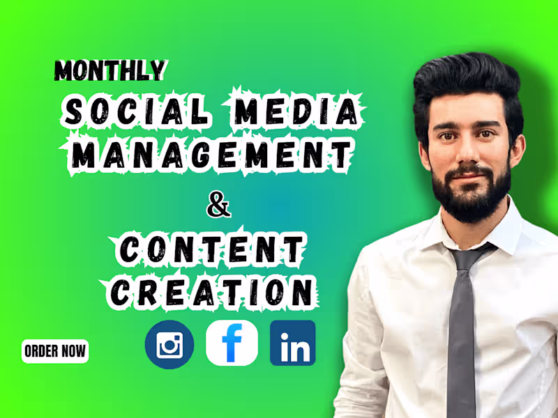Cover image for Monthly Social Media Management