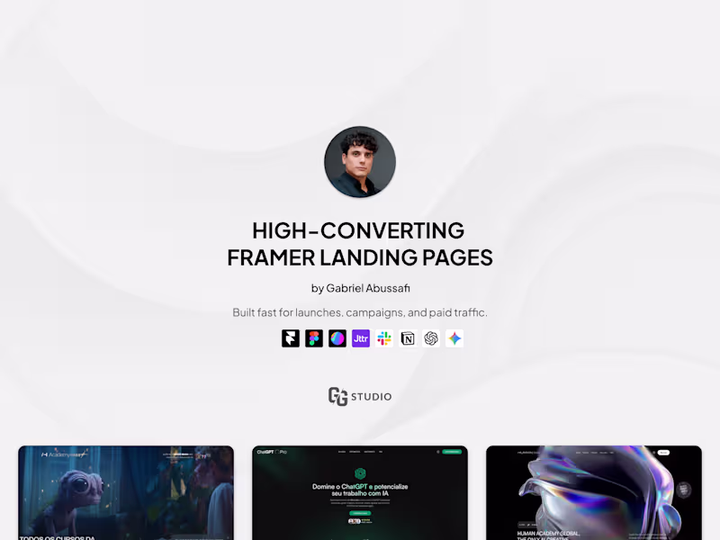 Cover image for Framer Landing Page Design & Development