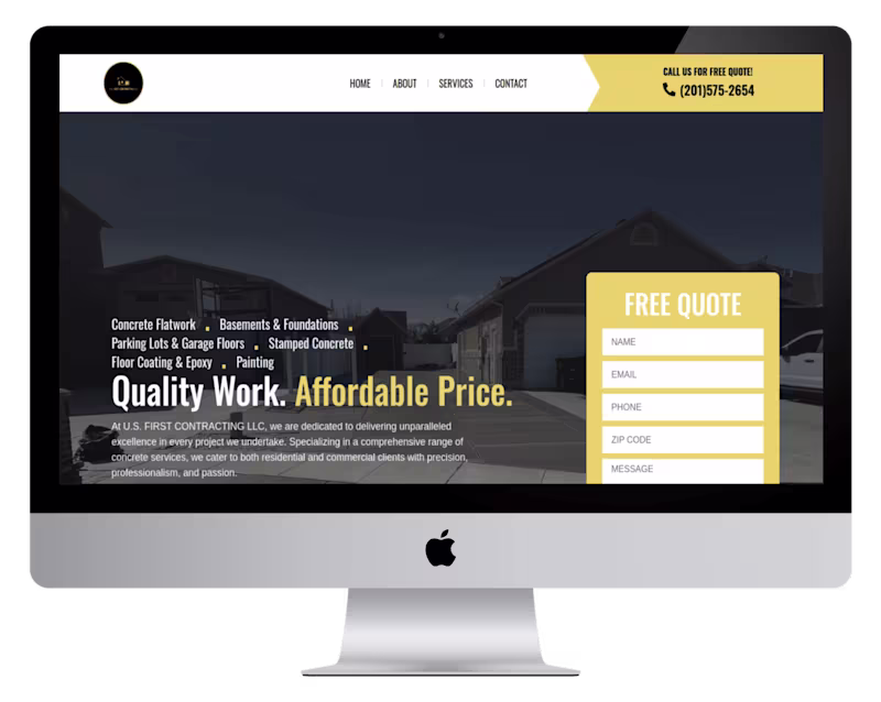 Cover image for Construction Website Design