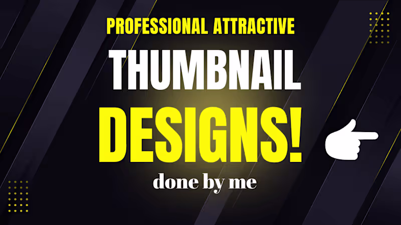Cover image for YouTube Thumbnails designed by Me