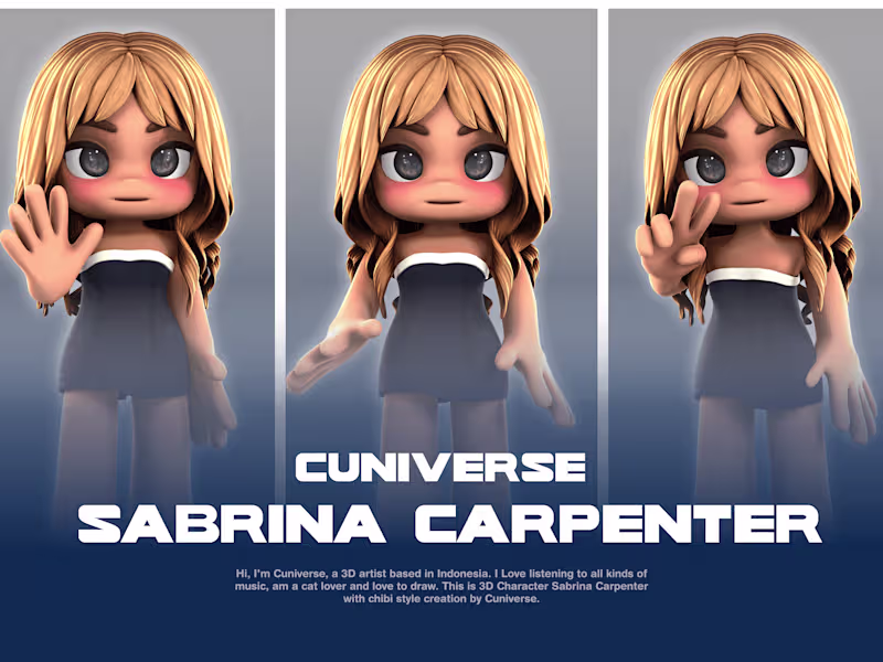 Cover image for 3D Character: Sabrina Carpenter