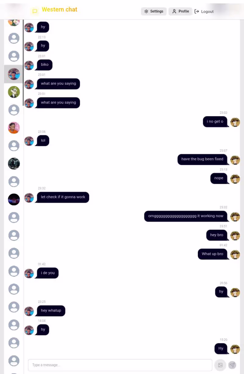 Cover image for Western chats