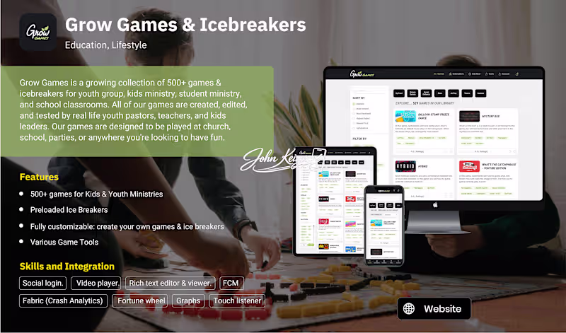 Cover image for Grow Games & Icebreakers -