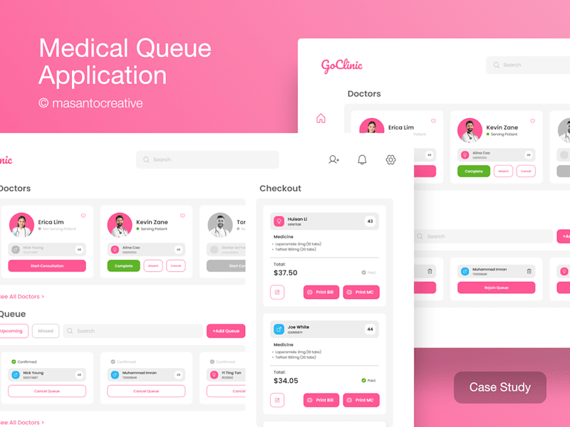 Cover image for UI/UX Medical Queue Application Design