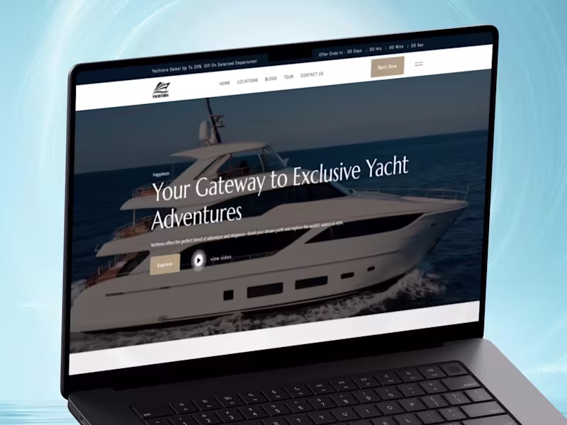 Cover image for Yachtora Luxury Voyage Website Development in Webflow