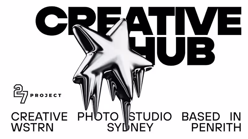 Cover image for 27 Project. Brand identity for the creative hub in Australia...