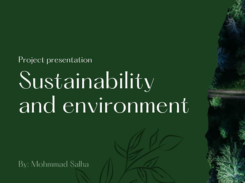 Cover image for Environmental sustainability 