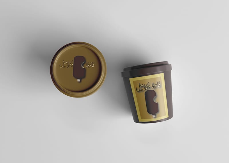Cover image for logo design for ice cream shop.
