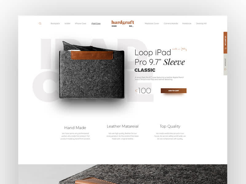 Cover image for A Landing page Concept for HardGraft