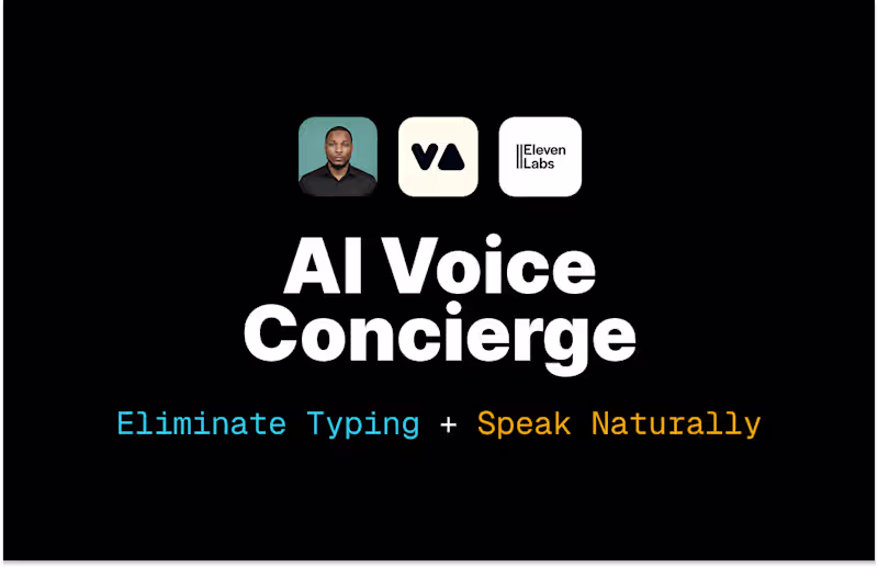 Cover image for AI Voice Concierge: Talk to Your Customers in Real-Time