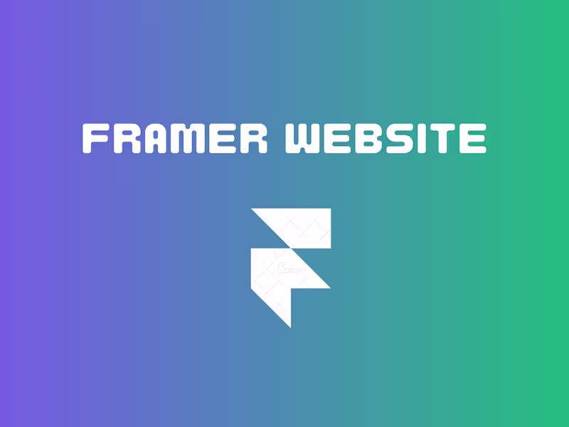 Cover image for Stunning Framer website development 