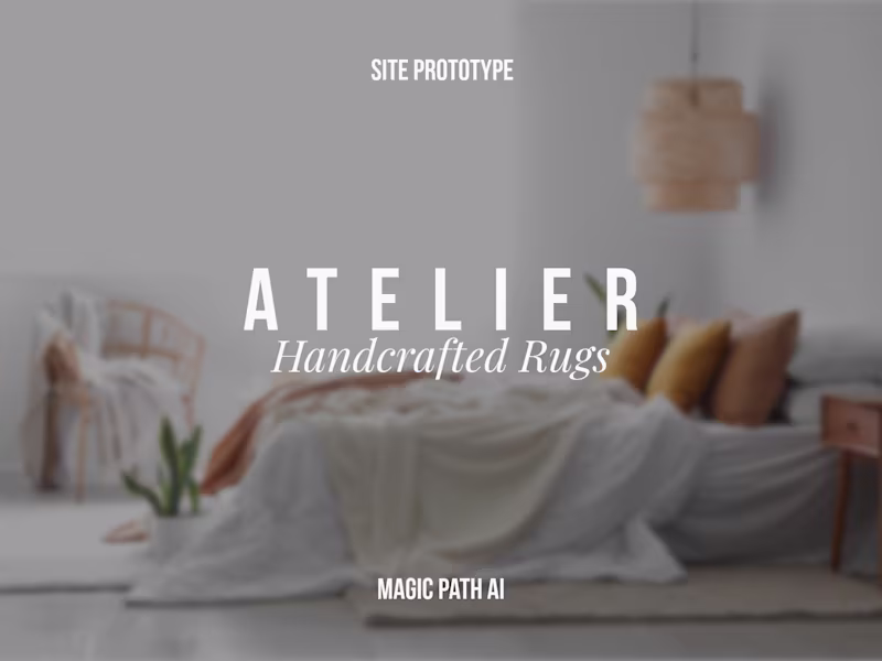Cover image for Atelier - Luxury Rugs E-commerce created w/ Magic Path