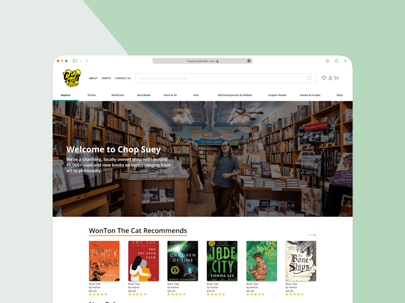 Cover image for Chop Suey Bookstore