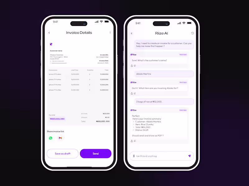 Cover image for I designed Riize, a business management app that helps small...