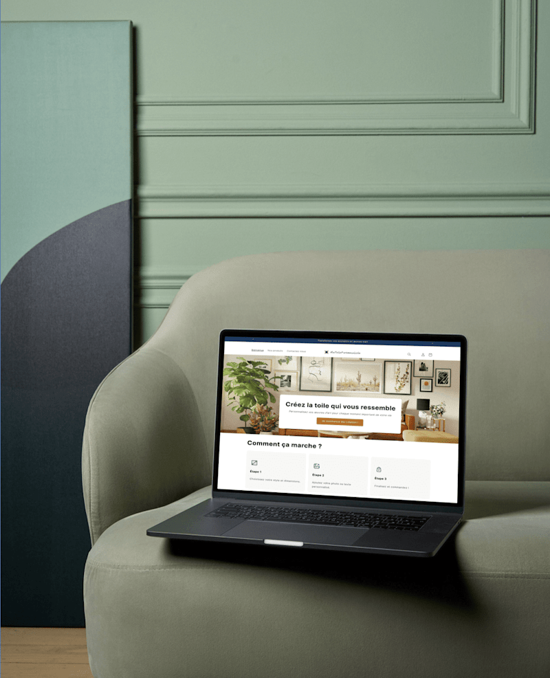 Cover image for Shopify e-commerce store for personalized frames