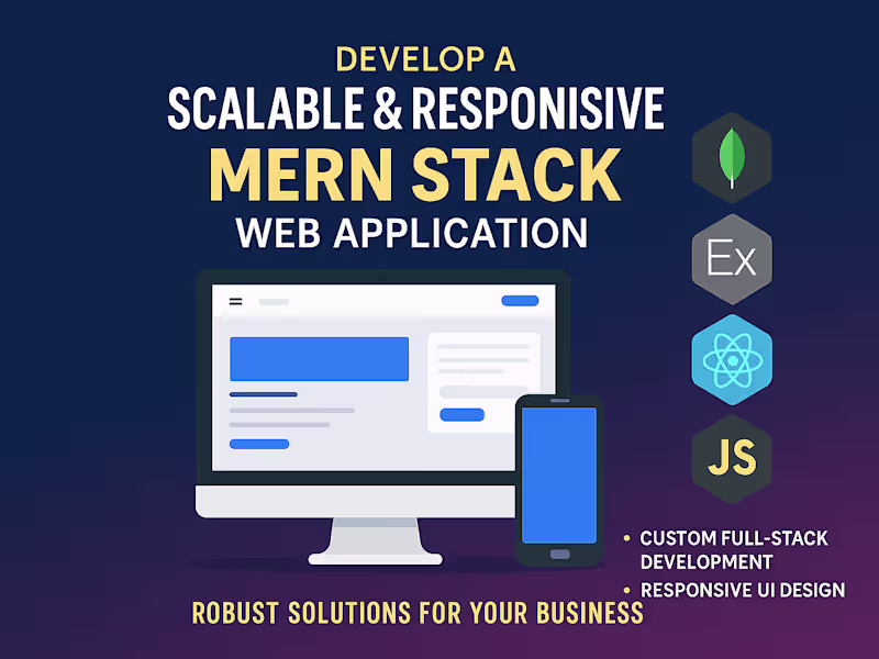 Cover image for I will build, rebuild full stack website, full stack developer
