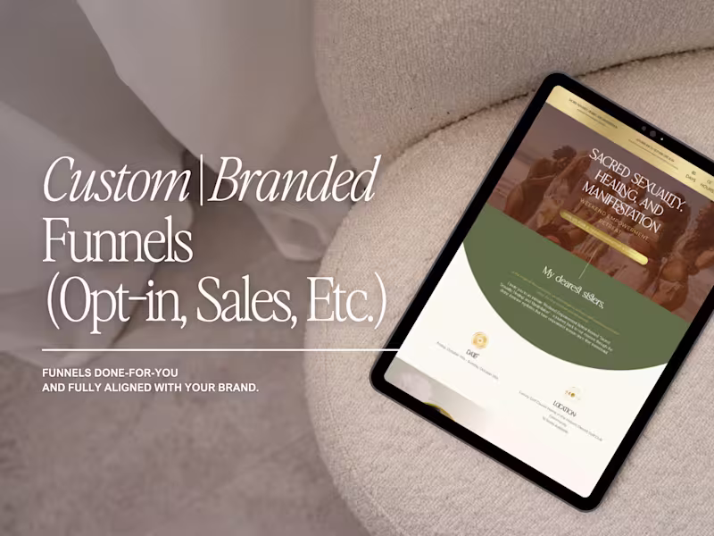 Cover image for Custom Funnels + Sales Pages