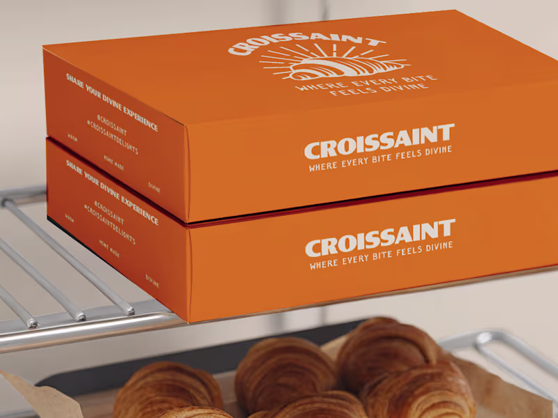 Cover image for Brand Identity for Croissaint 🥐 A Croissant shop that serve...