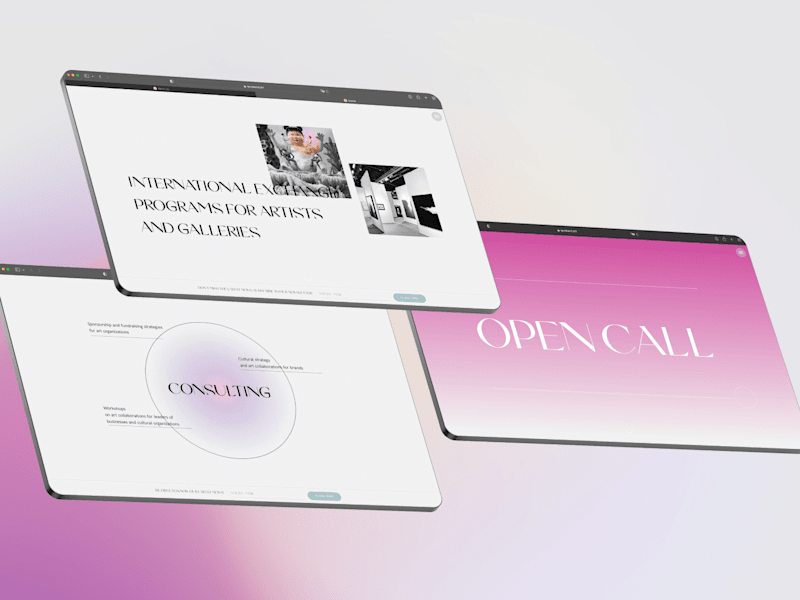 Cover image for Web Design for a Cultural Agency