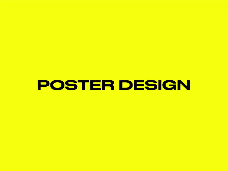 Cover image for unique and bold poster design for any type of visual information