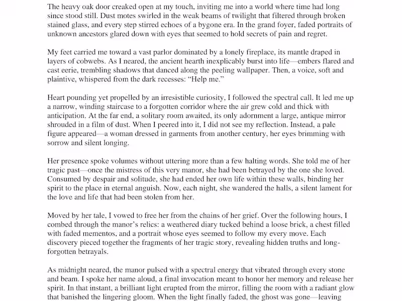 Cover image for Flickering in the Gloam ( a horror story)