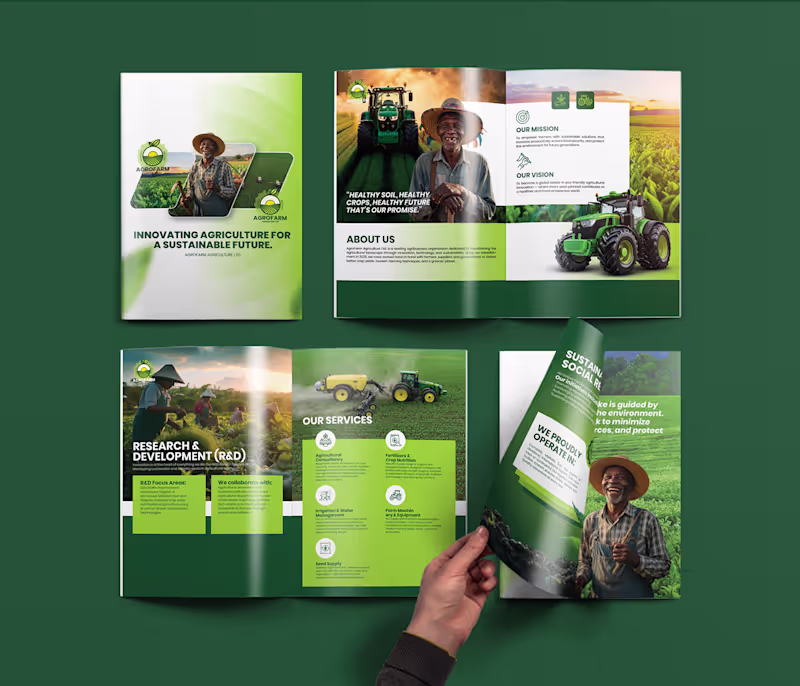 Cover image for Agro Farm Company Profile | Brochure Design 