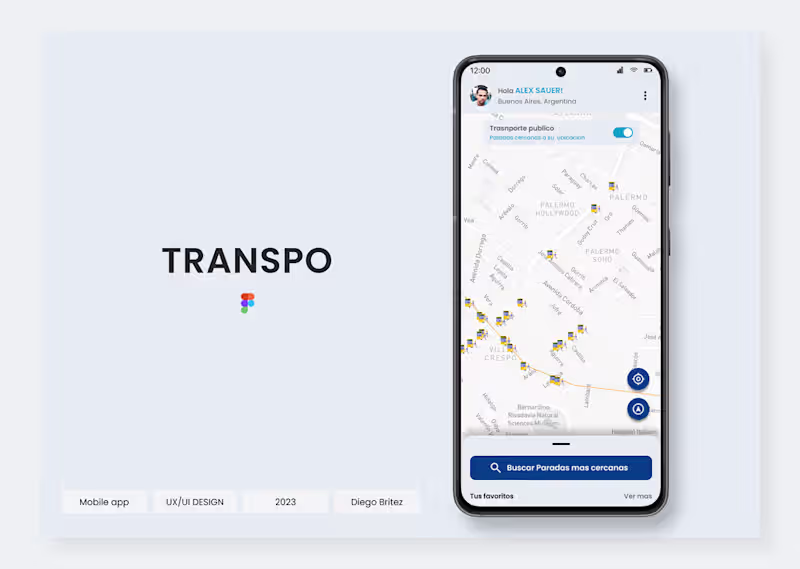 Cover image for TRANSPO - UX/UI Design - Mobile :: Behance